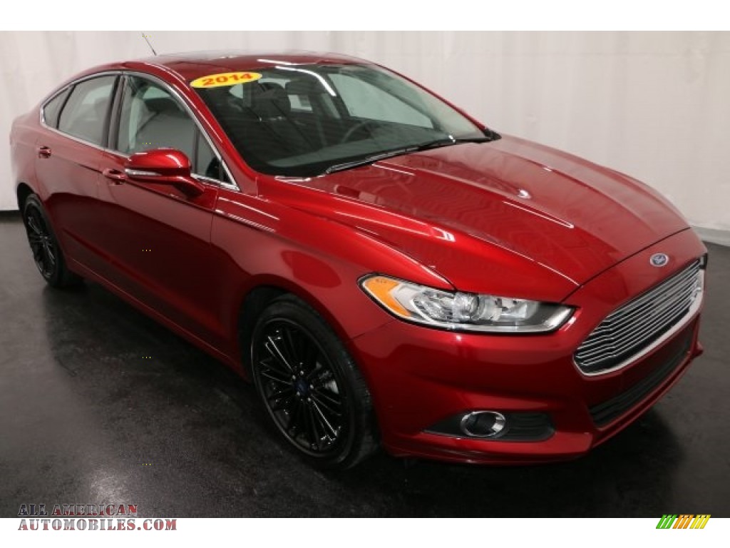 Ruby Red / Charcoal Black Ford Fusion SE EcoBoost