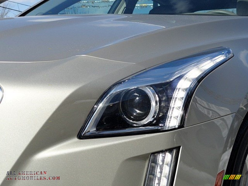 2014 CTS Luxury Sedan AWD - Silver Coast Metallic / Light Cashmere/Medium Cashmere photo #9