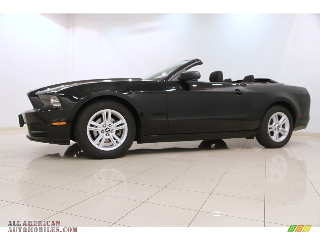2014 Mustang V6 Convertible - Black / Charcoal Black photo #4