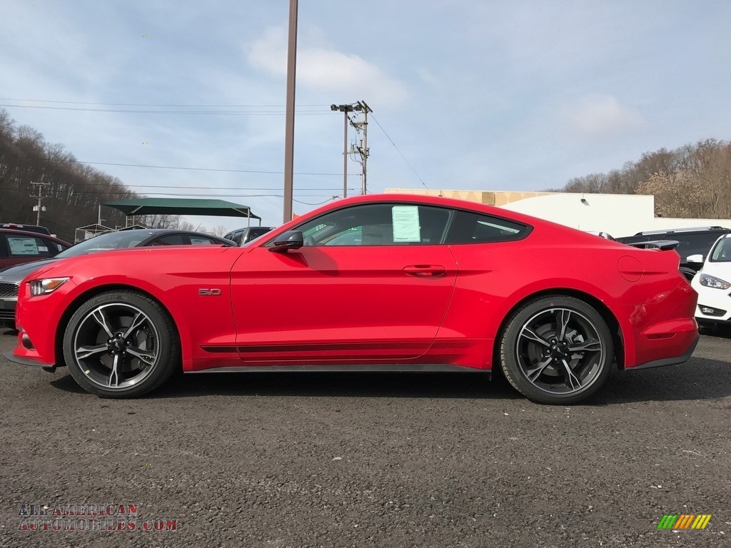 2017 Mustang GT California Speical Coupe - Race Red / California Special Ebony Leather/Miko Suede photo #1