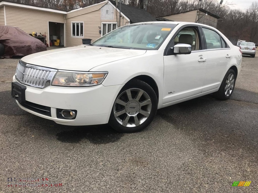 2008 MKZ AWD Sedan - White Suede / Sand photo #1