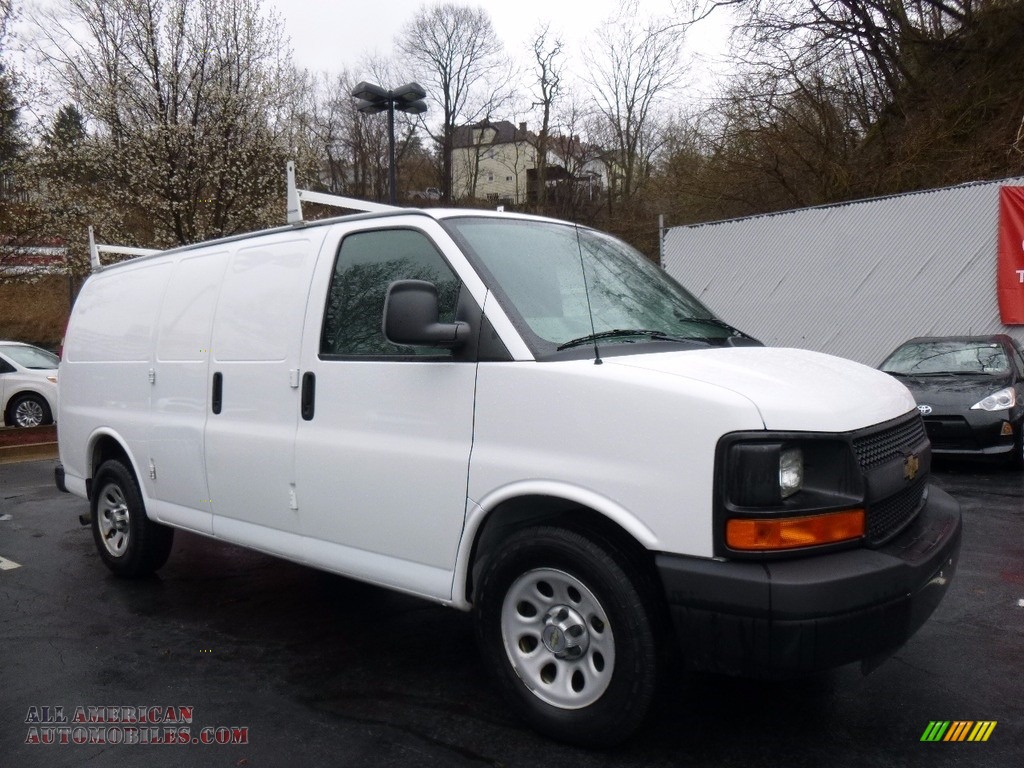 Summit White / Neutral Chevrolet Express 1500 Cargo Van