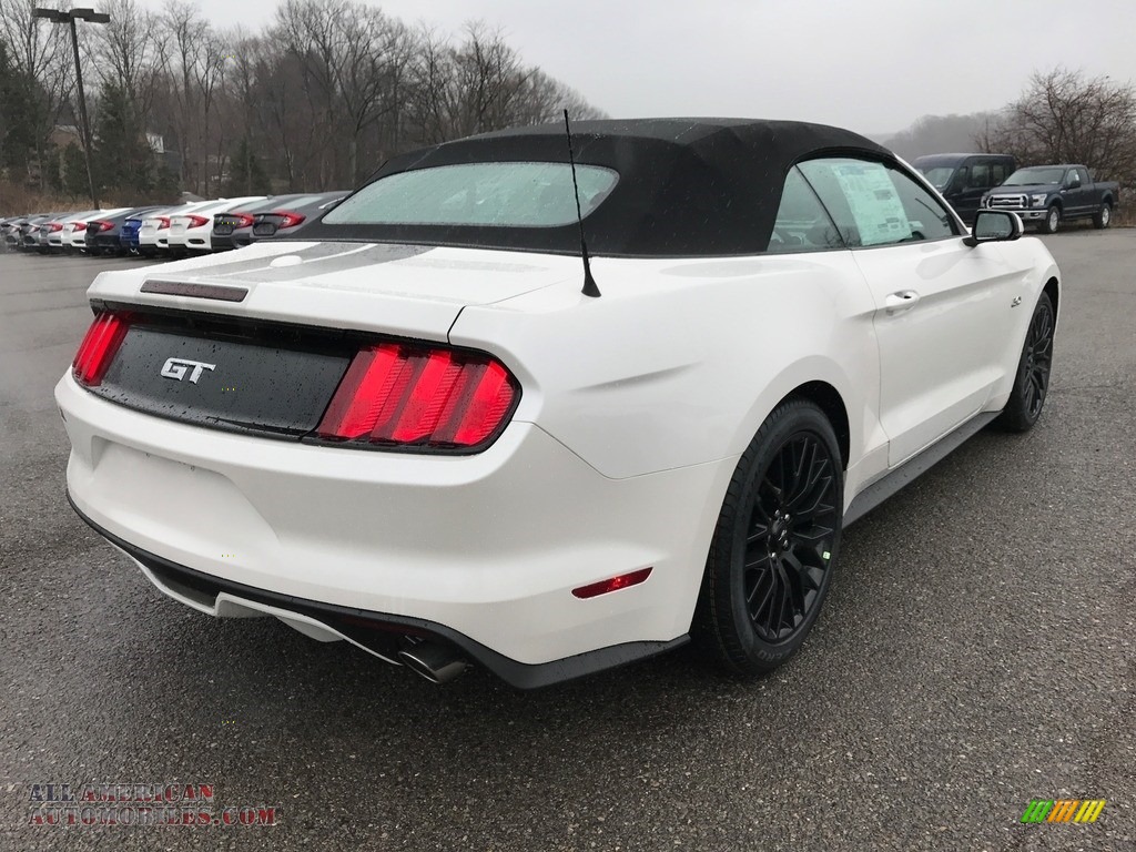 2017 Mustang GT Premium Convertible - Oxford White / Ebony photo #6