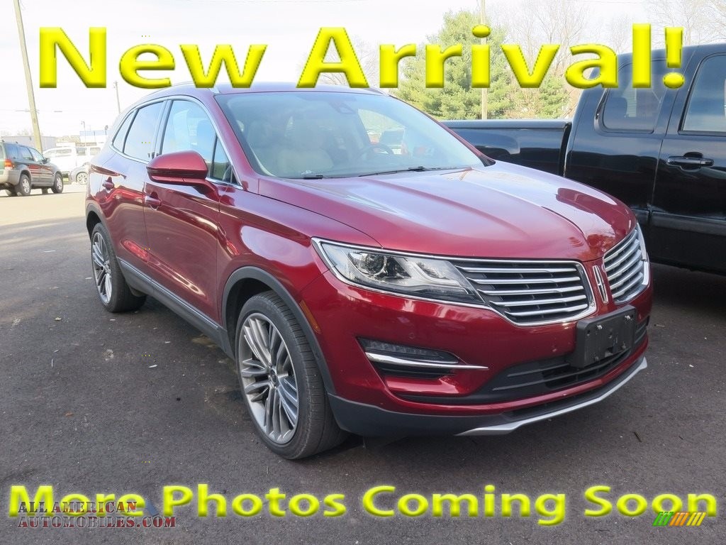 Ruby Red Metallic / White Sands Lincoln MKC AWD