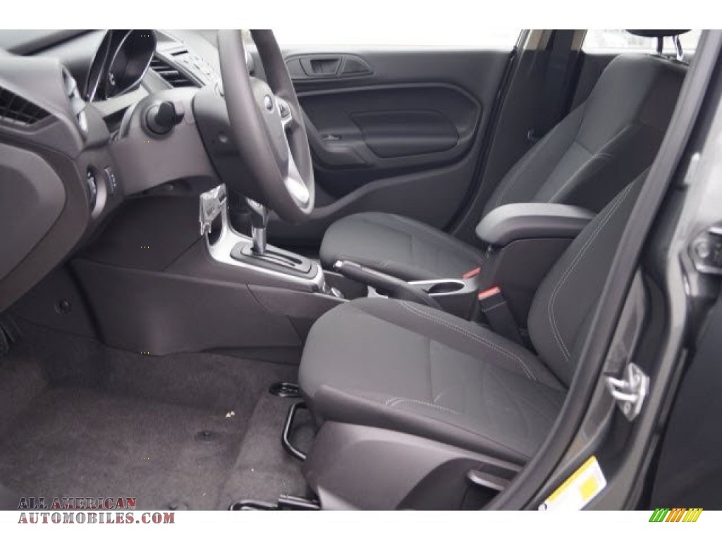 2017 Fiesta SE Hatchback - Magnetic / Charcoal Black photo #7
