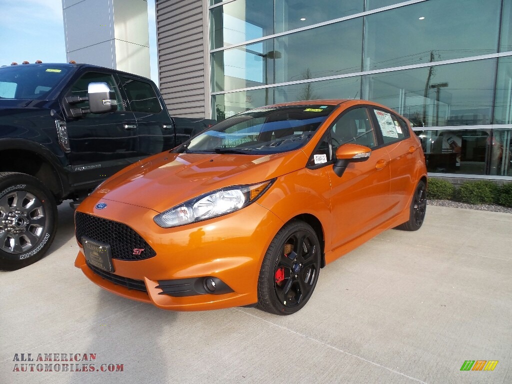 2017 Fiesta ST Hatchback - Orange Spice Metallic Tri-Coat / Charcoal Black photo #1
