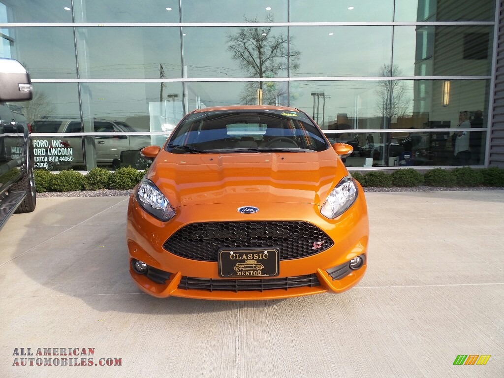 2017 Fiesta ST Hatchback - Orange Spice Metallic Tri-Coat / Charcoal Black photo #2
