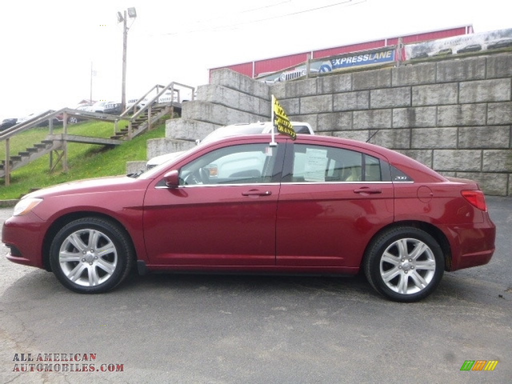 2011 200 Touring - Deep Cherry Red Crystal Pearl / Black/Light Frost Beige photo #3