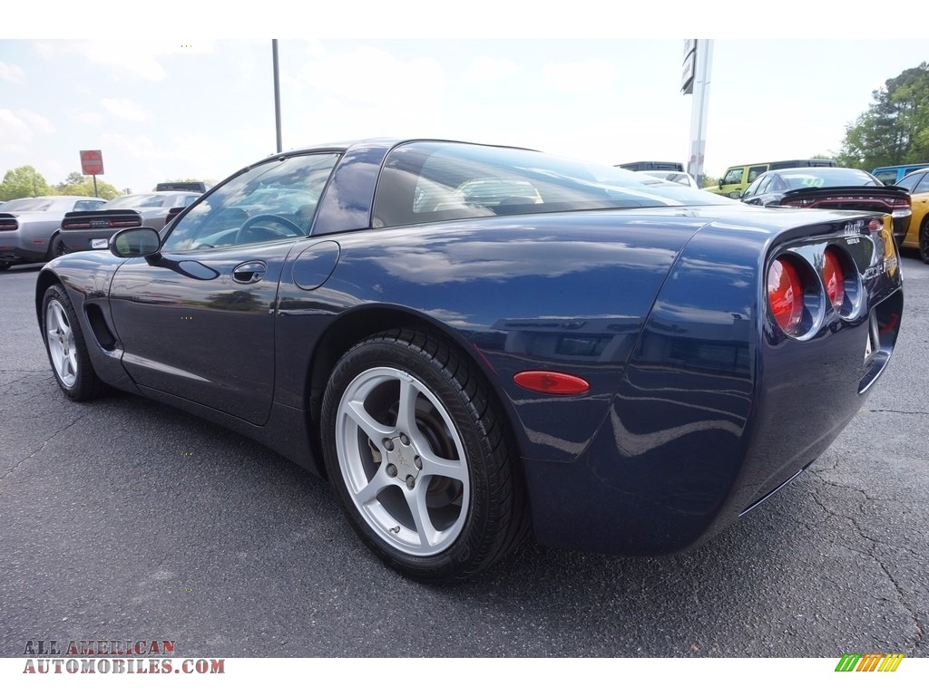 2000 Corvette Coupe - Navy Blue Metallic / Light Oak photo #5