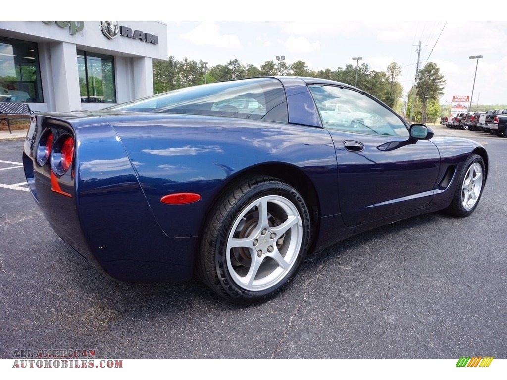 2000 Corvette Coupe - Navy Blue Metallic / Light Oak photo #7