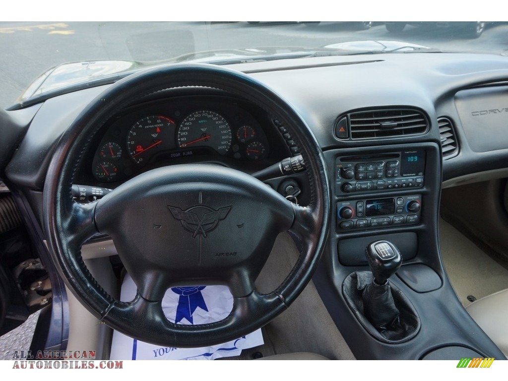 2000 Corvette Coupe - Navy Blue Metallic / Light Oak photo #10