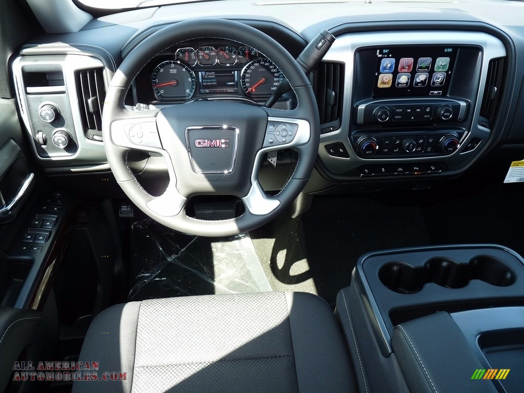 2017 Sierra 1500 SLE Double Cab 4WD - Summit White / Jet Black photo #8