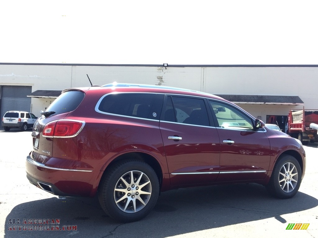 2017 Enclave Leather AWD - Crimson Red Tintcoat / Choccachino photo #4