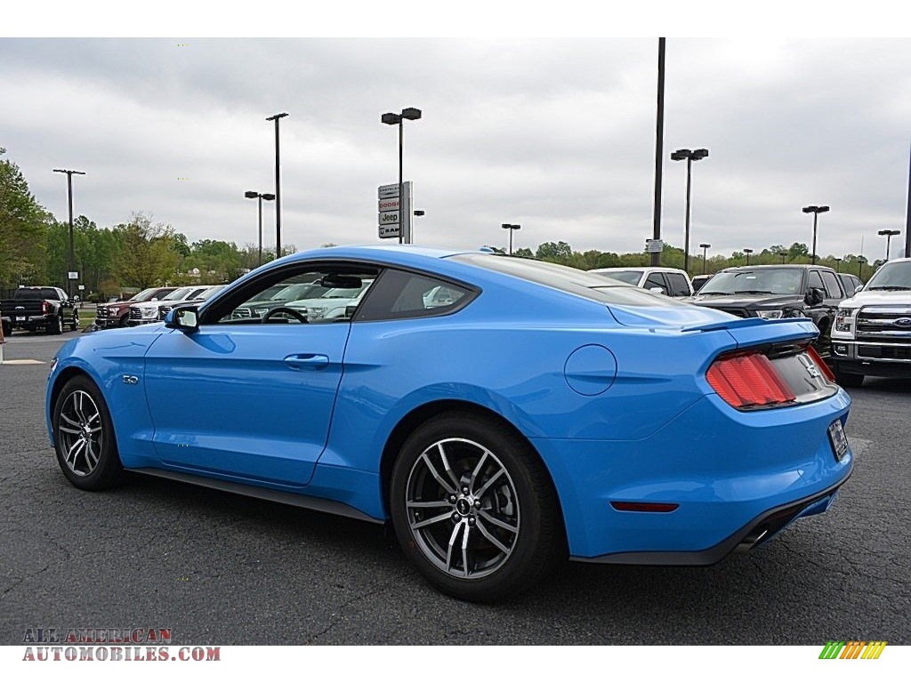 2017 Mustang GT Premium Coupe - Grabber Blue / Ebony photo #19