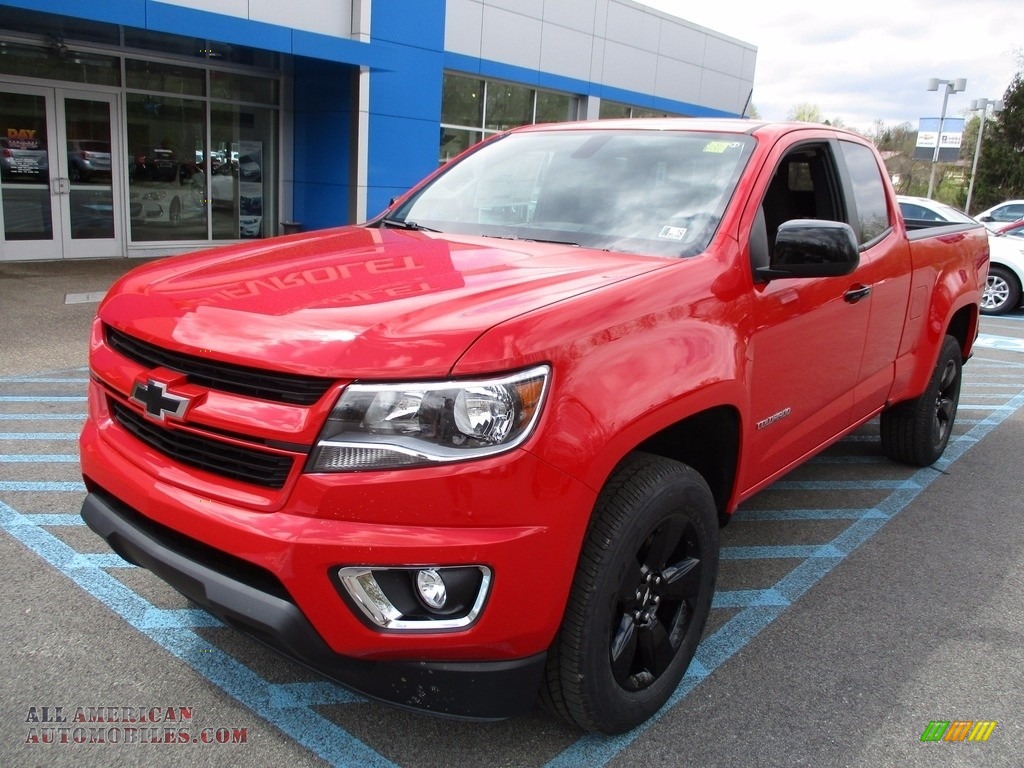 2017 Colorado LT Extended Cab 4x4 - Red Hot / Jet Black photo #11