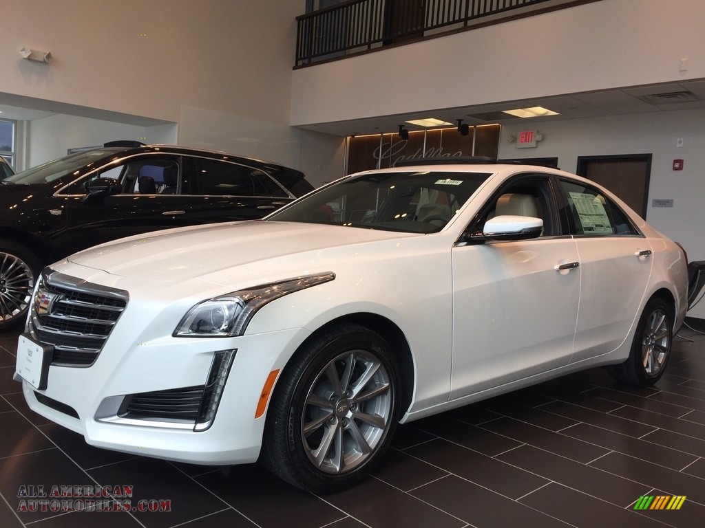 2017 CTS Luxury AWD - Crystal White Tricoat / Light Platinum w/Jet Black Accents photo #1