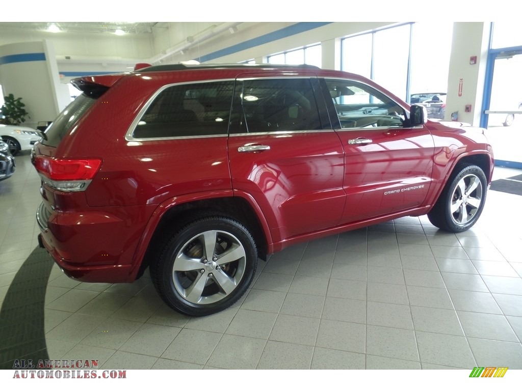 2014 Grand Cherokee Overland 4x4 - Deep Cherry Red Crystal Pearl / Overland Nepal Jeep Brown Light Frost photo #3