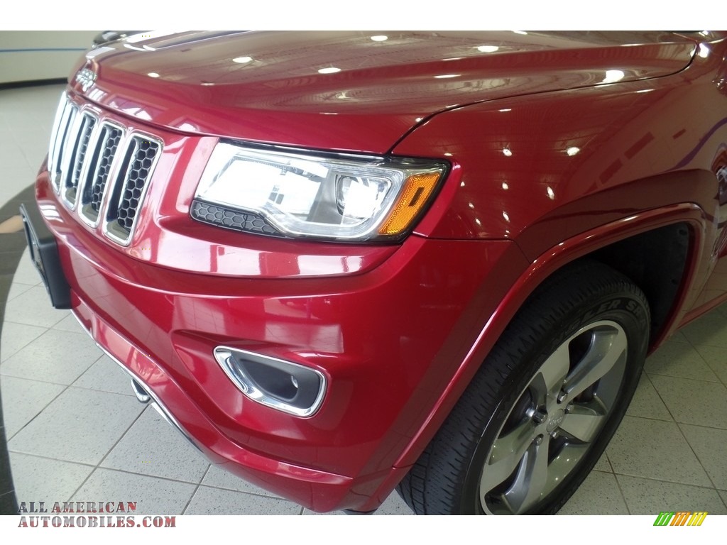 2014 Grand Cherokee Overland 4x4 - Deep Cherry Red Crystal Pearl / Overland Nepal Jeep Brown Light Frost photo #5