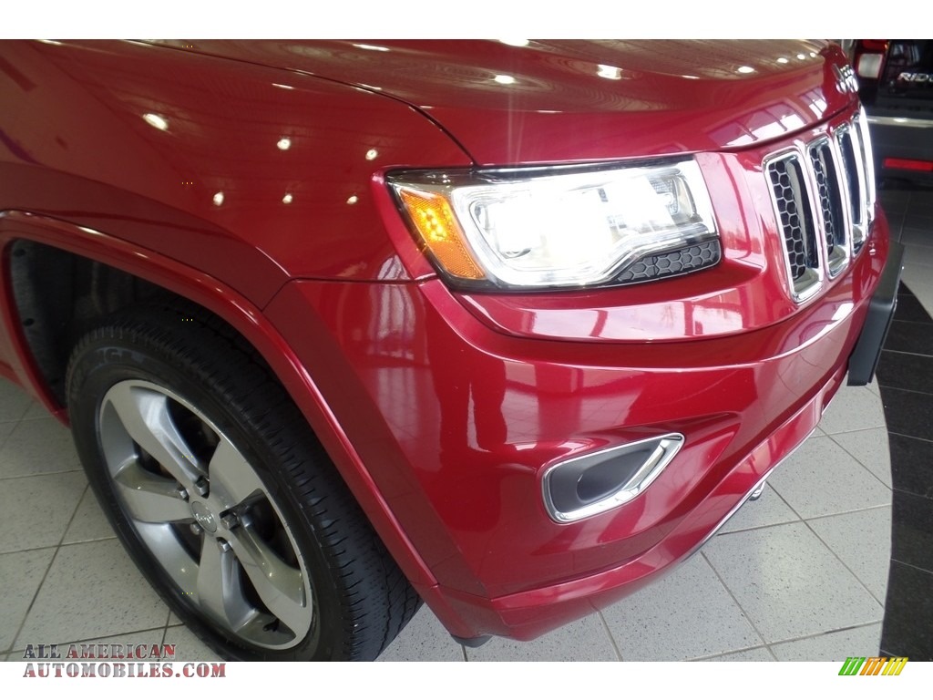 2014 Grand Cherokee Overland 4x4 - Deep Cherry Red Crystal Pearl / Overland Nepal Jeep Brown Light Frost photo #10