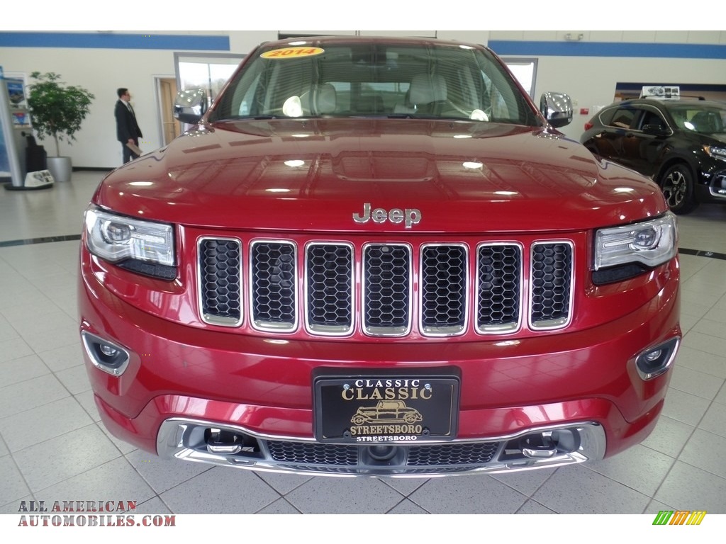 2014 Grand Cherokee Overland 4x4 - Deep Cherry Red Crystal Pearl / Overland Nepal Jeep Brown Light Frost photo #11