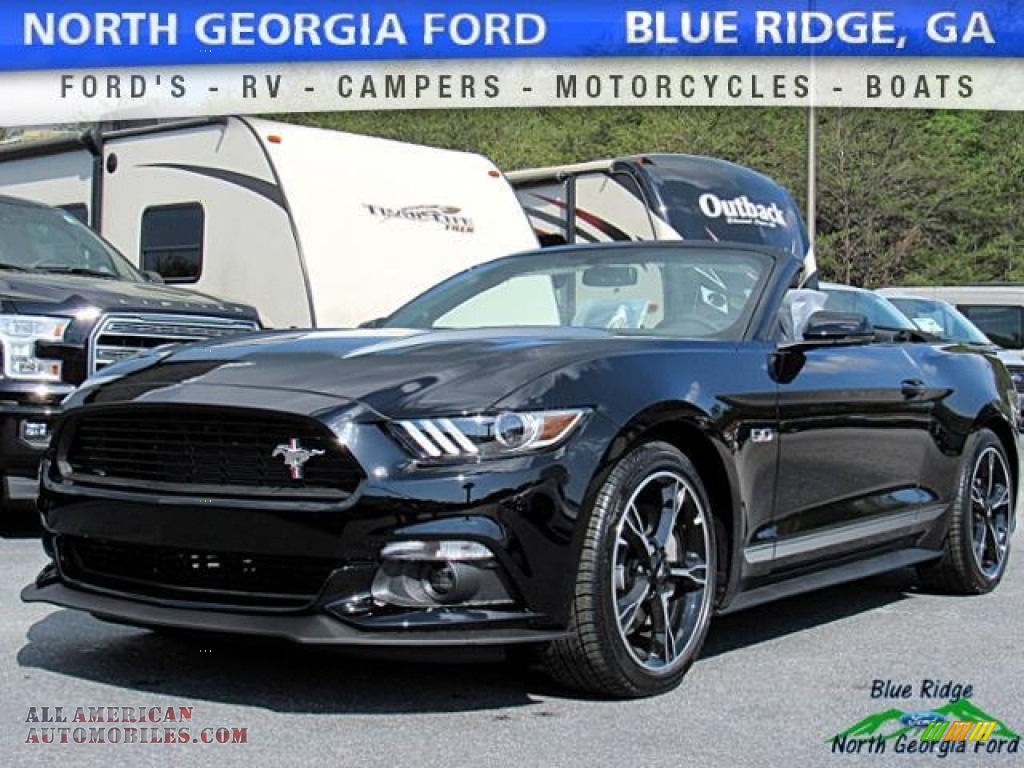 Shadow Black / California Special Ebony Leather/Miko Suede Ford Mustang GT California Speical Convertible