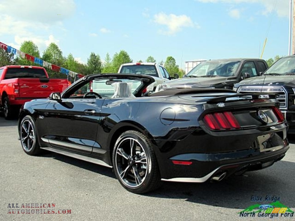 2017 Mustang GT California Speical Convertible - Shadow Black / California Special Ebony Leather/Miko Suede photo #3