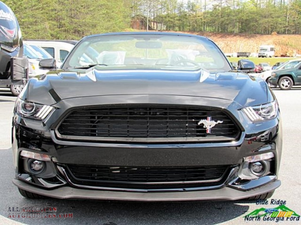2017 Mustang GT California Speical Convertible - Shadow Black / California Special Ebony Leather/Miko Suede photo #4