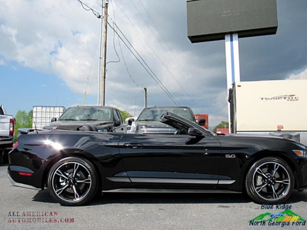 2017 Mustang GT California Speical Convertible - Shadow Black / California Special Ebony Leather/Miko Suede photo #7