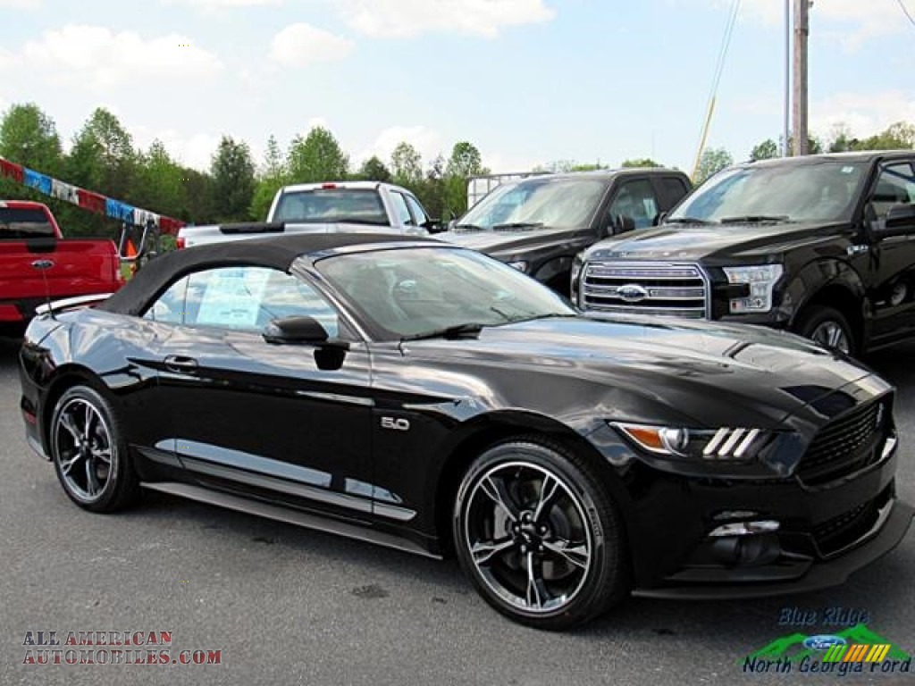 2017 Mustang GT California Speical Convertible - Shadow Black / California Special Ebony Leather/Miko Suede photo #10