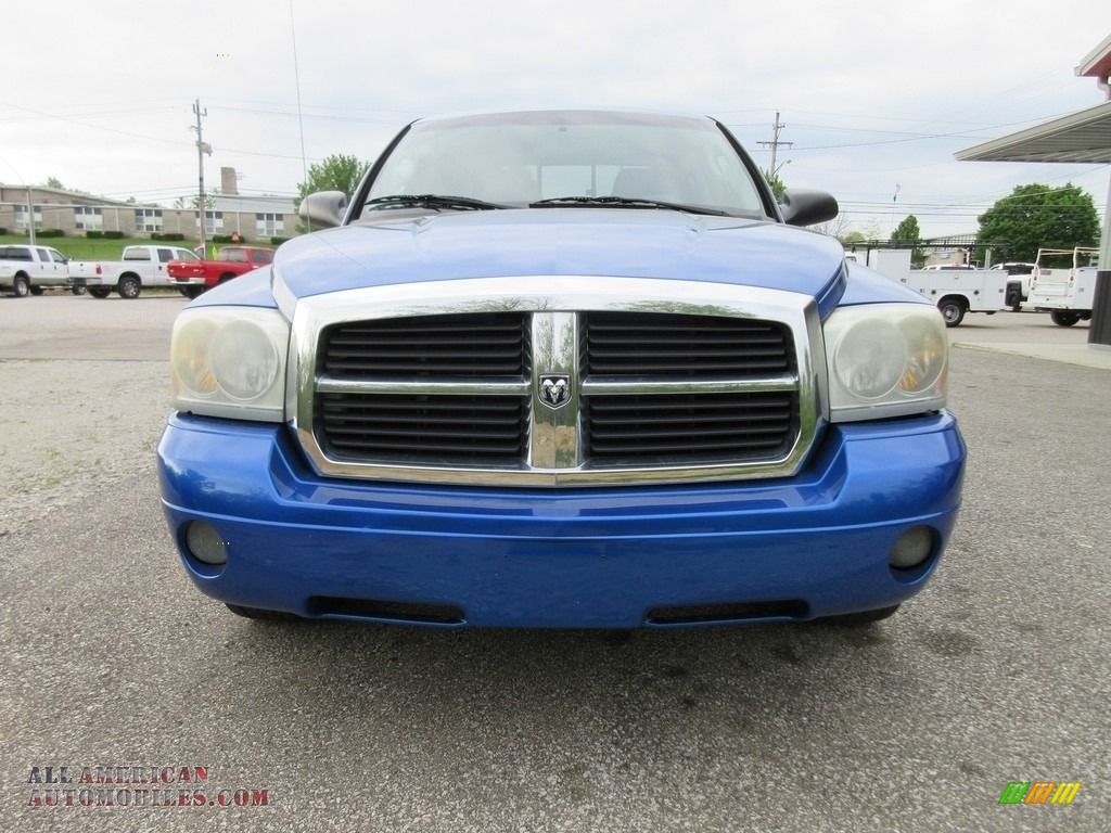 2007 Dakota ST Quad Cab 4x4 - Electric Blue Pearl / Medium Slate Gray photo #3