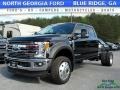 Ford F450 Super Duty Lariat Crew Cab 4x4 Chassis Shadow Black photo #1