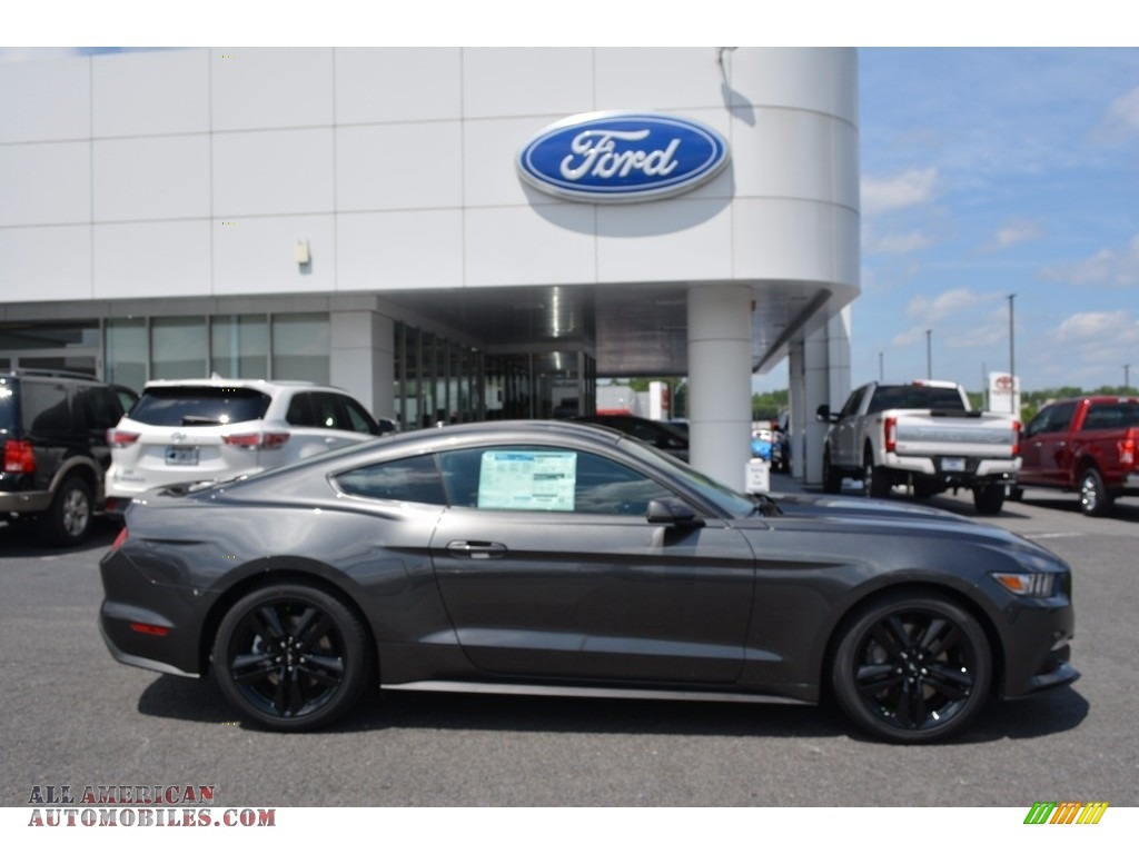2017 Mustang Ecoboost Coupe - Magnetic / Ebony photo #2