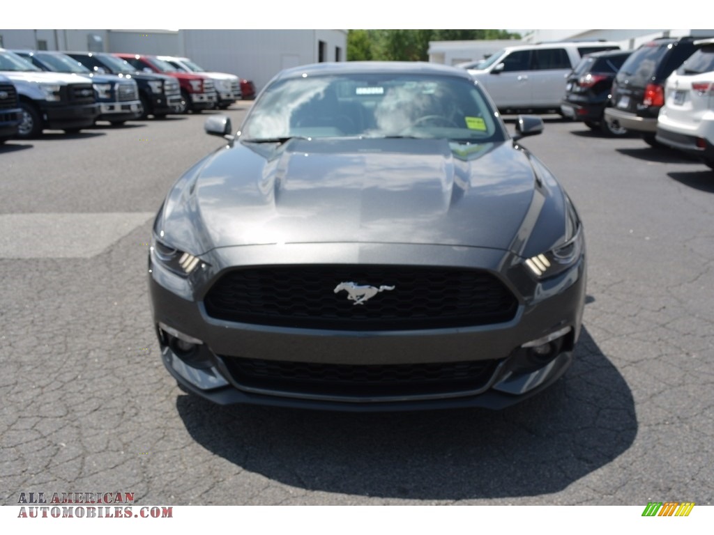 2017 Mustang Ecoboost Coupe - Magnetic / Ebony photo #4