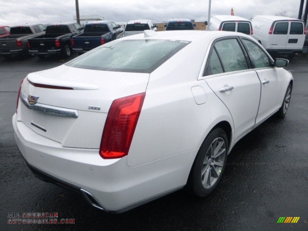 2017 CTS Luxury AWD - Crystal White Tricoat / Very Light Cashmere w/Jet Black Accents photo #8