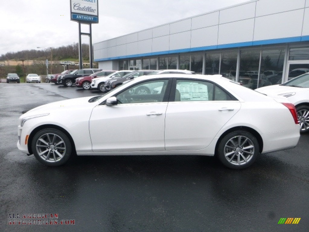 2017 CTS Luxury AWD - Crystal White Tricoat / Very Light Cashmere w/Jet Black Accents photo #11