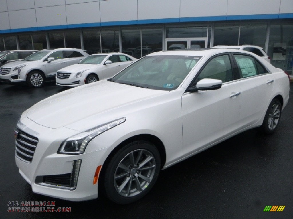 2017 CTS Luxury AWD - Crystal White Tricoat / Very Light Cashmere w/Jet Black Accents photo #12