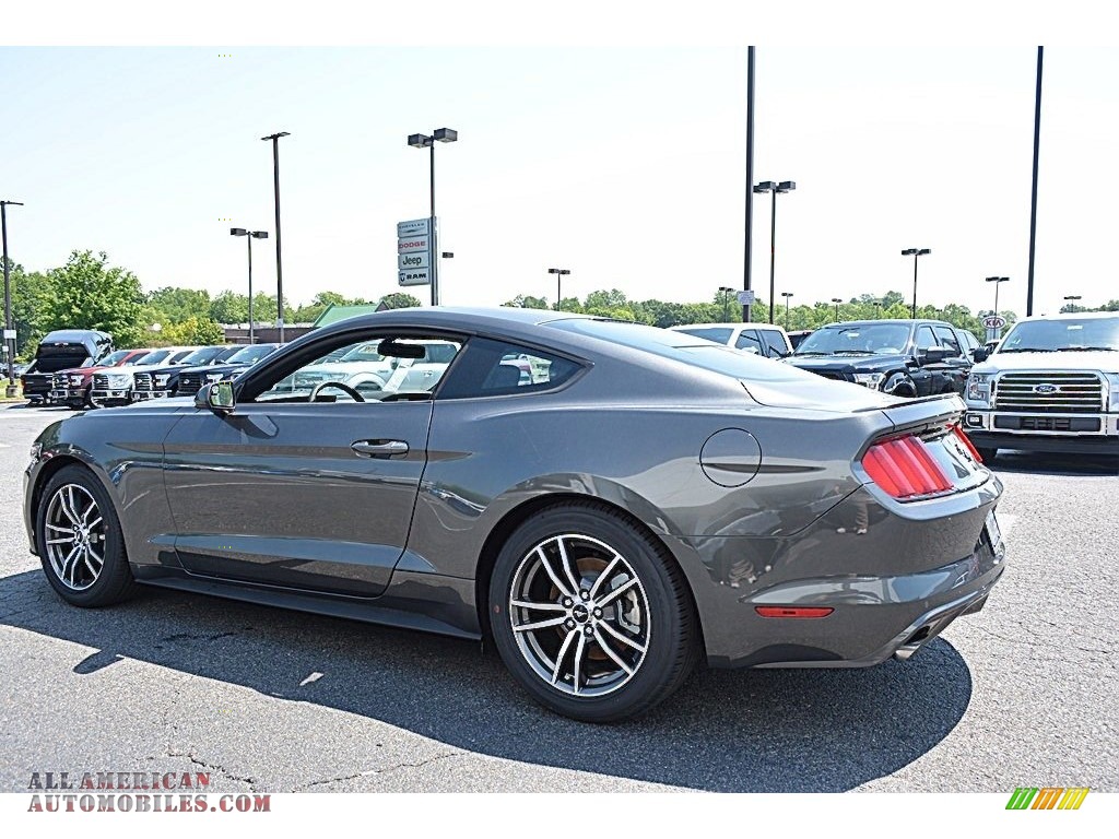 2017 Mustang Ecoboost Coupe - Magnetic / Ebony photo #17
