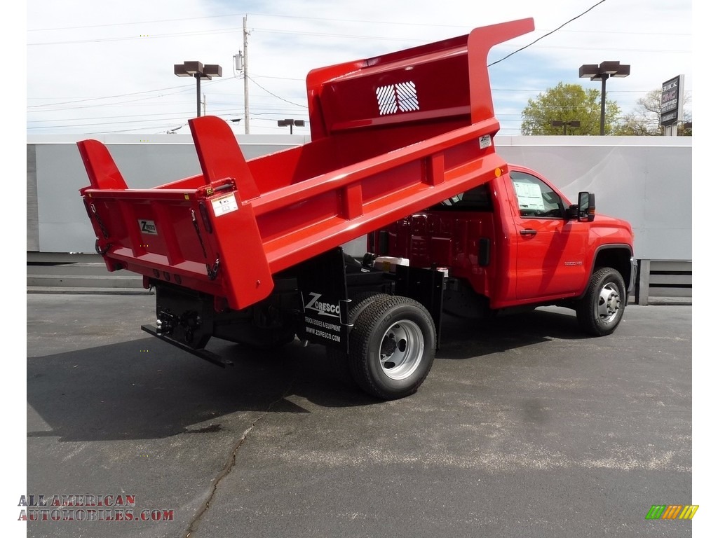 2017 Sierra 3500HD Regular Cab 4x4 Dump Truck - Cardinal Red / Dark Ash/Jet Black photo #16