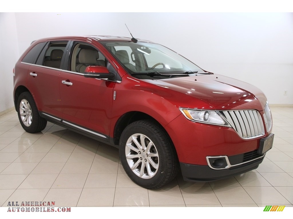 Ruby Red Tinted Tri-Coat / Medium Light Stone Lincoln MKX AWD