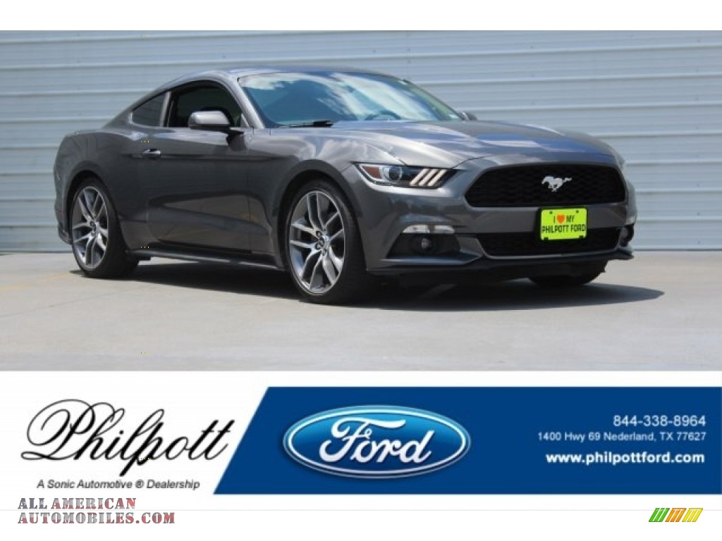 Magnetic Metallic / Ebony Ford Mustang EcoBoost Premium Coupe