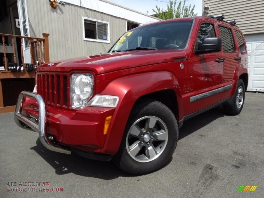 Red Rock Crystal Pearl / Pastel Slate Gray Jeep Liberty Sport 4x4