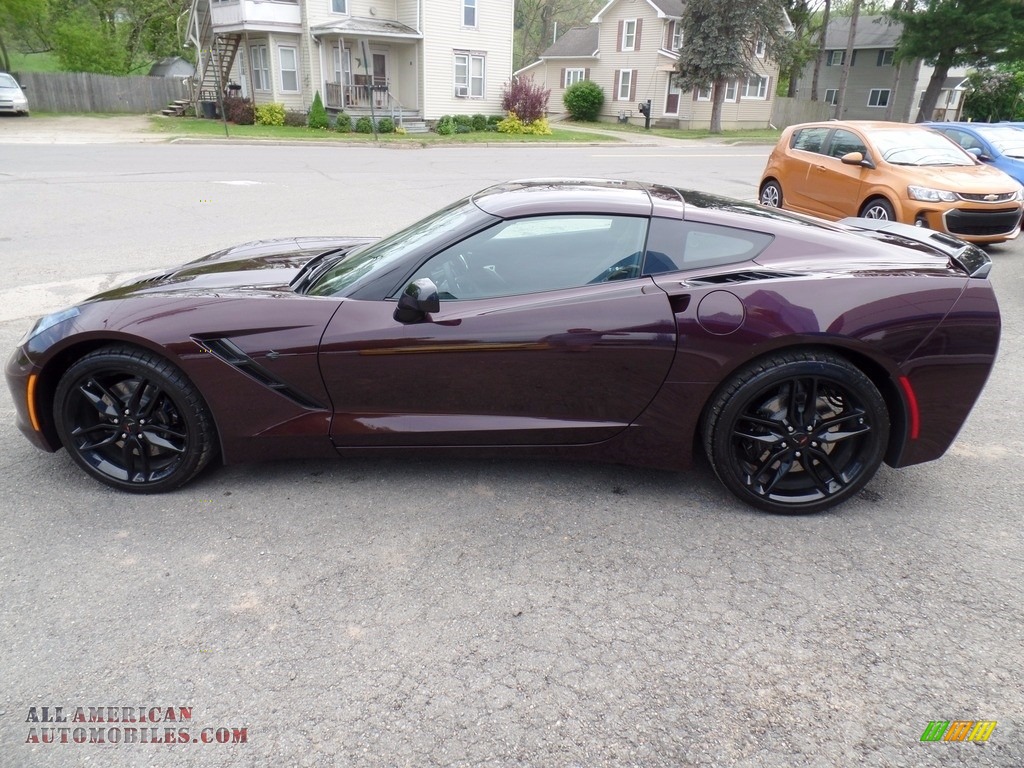 2017 Corvette Stingray Coupe - Black Rose Metallic / Jet Black photo #6