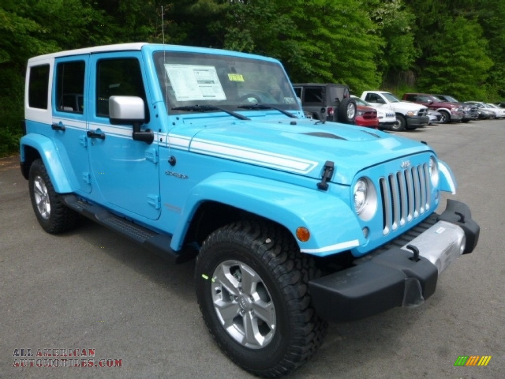 2017 Wrangler Unlimited Chief Edition 4x4 - Chief Blue / Black photo #7