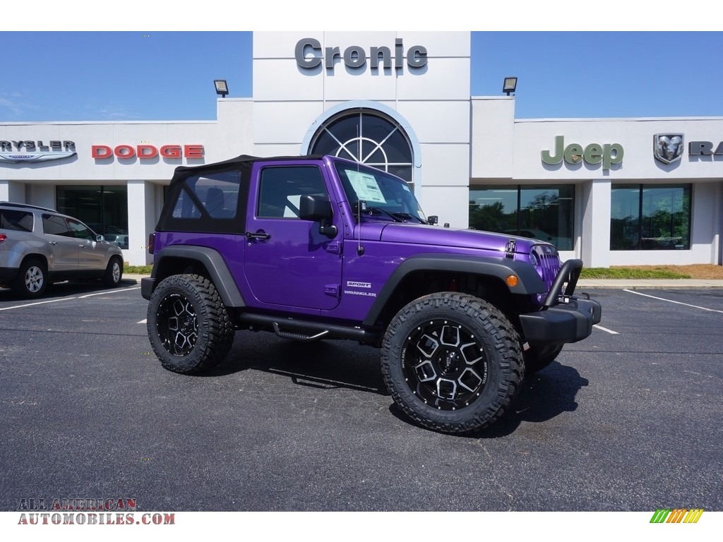 Xtreme Purple Pearl / Black Jeep Wrangler Sport 4x4