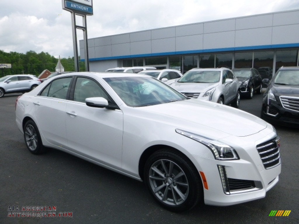 2017 CTS Luxury AWD - Crystal White Tricoat / Light Platinum w/Jet Black Accents photo #1
