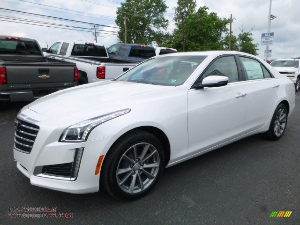 2017 CTS Luxury AWD - Crystal White Tricoat / Light Platinum w/Jet Black Accents photo #12