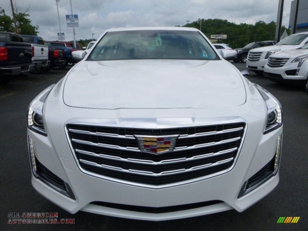 2017 CTS Luxury AWD - Crystal White Tricoat / Light Platinum w/Jet Black Accents photo #13