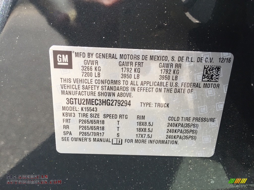 2017 Sierra 1500 SLE Crew Cab 4WD - Dark Slate Metallic / Jet Black photo #11