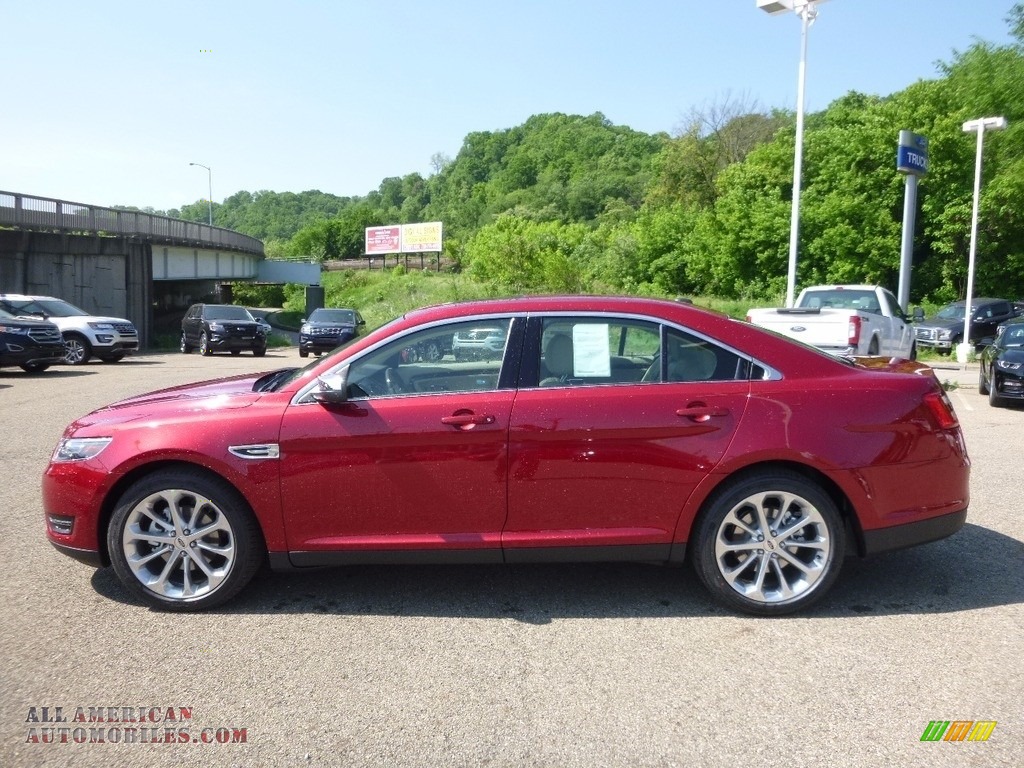 2017 Taurus Limited AWD - Ruby Red / Dune photo #5