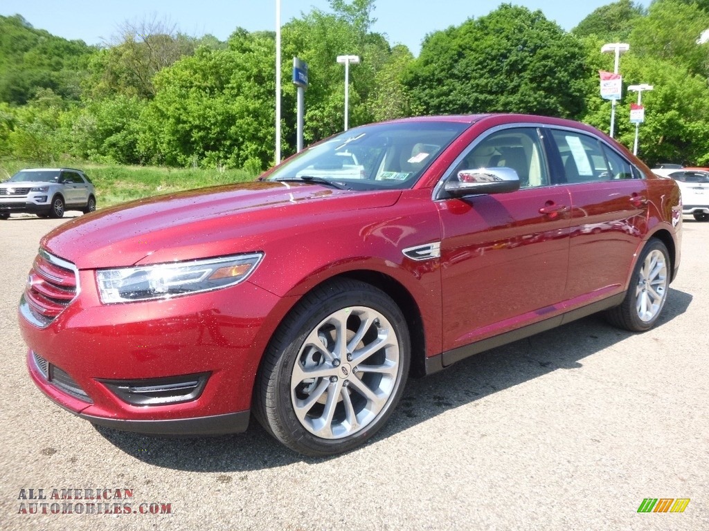 2017 Taurus Limited AWD - Ruby Red / Dune photo #6